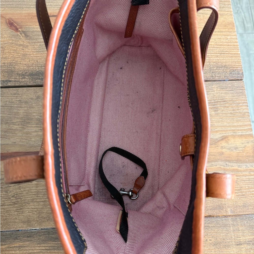 Dooney & Bourke Pebble Grain Charleston Shopper Tote Bag Leather Shoulder Bag - Picture 8 of 9